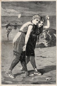 入浴者、1873年。 作： Winslow Homer