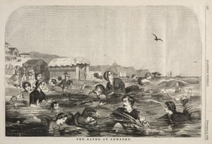 ニューポートの浴場、1858。 作： Winslow Homer