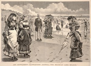 ロングブランチの浜辺（1869年8月21日（土）、Appletons