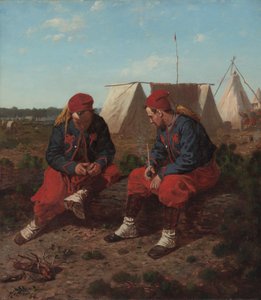 ブライアーパイプ、1864年。 作： Winslow Homer