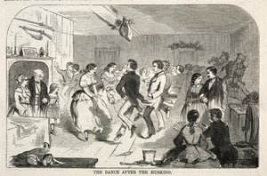 ハスク後のダンス、1858年。 作： Winslow Homer
