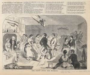ハスキング後のダンス、ハーパーより 作： Winslow Homer