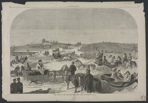 セントラルパークのドライブ（1860年9月、ニューヨーク 作： Winslow Homer