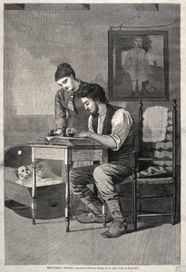 家族記録、1875。 作： Winslow Homer