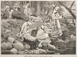 釣りパーティー、1869年。