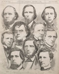 議会のジョージア代表団、1861年。 作： Winslow Homer