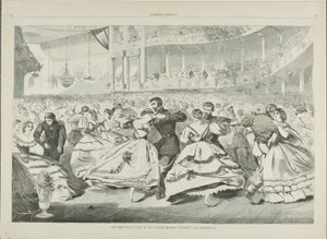 音楽アカデミーのロシア舞踏会（1863年11月5日 作： Winslow Homer