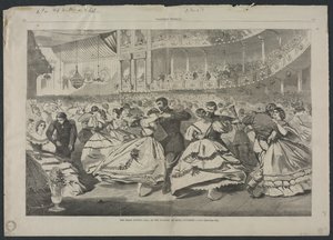 音楽のアカデミーでの偉大なロシアのボール、1863年11月5日、1863年。 作： Winslow Homer