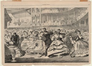 1863 年 11 月 5 日、音楽アカデミーでのロシアの大舞踏会、ハーパーより 作： Winslow Homer