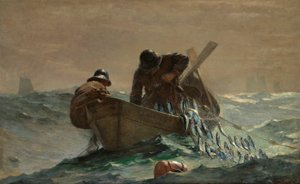 The Herring Net」（1885年）。 作： Winslow Homer
