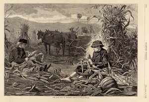 ハーパース・ウィークリー』1873年12月6日号より「収穫の最後の日