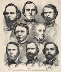 アメリカ合衆国議会におけるサウスカロライナ州からの最後の代表団 作： Winslow Homer