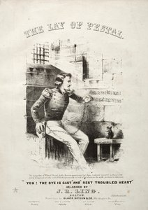 ペスタルの敷設-楽譜カバー。 作： Winslow Homer