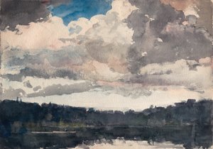 ザ・ローン・ボート（アディロンダック、ノース・ウッズ・クラブ 作： Winslow Homer