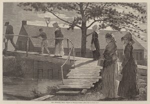 1873年に出版された「朝の鐘」。 作： Winslow Homer