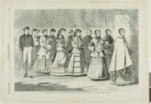 朝の散歩-大通りをプロムナードするお嬢様学校 作： Winslow Homer