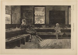 正午の休憩（『ハーパーズ・ウィークリー』1873年6月28日、549頁） 作： ウィンスロー・ホーマー