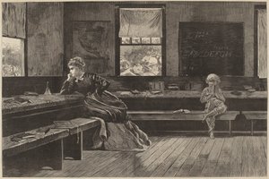 1873年に出版された『正午の休息』。 作： Winslow Homer