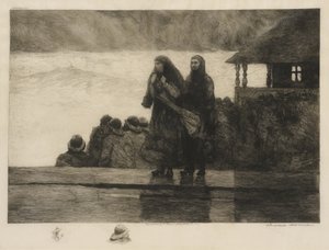 海の危険、1888 作： Winslow Homer