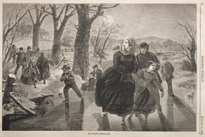 スケートシーズン-1862、1862。 作： Winslow Homer