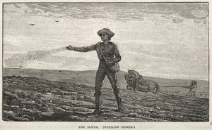 種をまく人 作： Winslow Homer