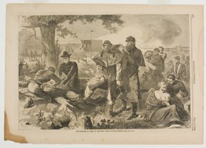 交戦中、後方で働く外科医 作： Winslow Homer