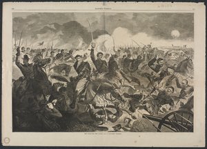 連合のための戦争、1862年-騎兵隊の突撃、1862年。 作： Winslow Homer