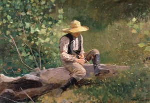 ウィットリングボーイ、1873年 作： Winslow Homer