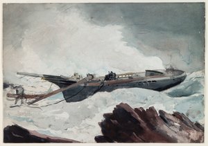 難破したスクーナー 作： Winslow Homer