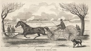 1859年、ボストンのミルダムを駆け巡る。