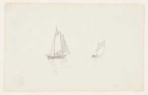 二本マストのスクーナー 作： Winslow Homer