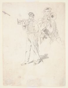 Bugler の 2 つの研究 作： Winslow Homer