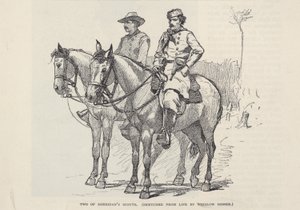 センチュリー誌1887年11月号に掲載されたシェリダンの斥候2名