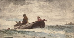 タインマス修道院、イギリス、1881 作： Winslow Homer