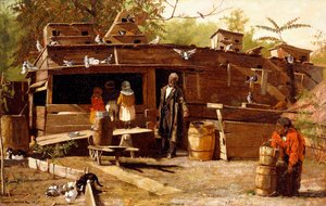 おじさん、自宅で1875 作： Winslow Homer