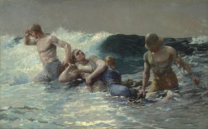 Undertow、1886 作： Winslow Homer
