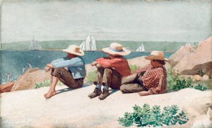 船を見て、グロスター 作： Winslow Homer