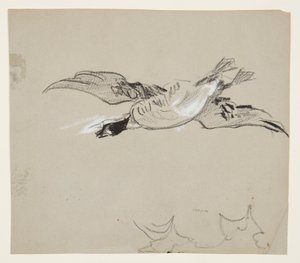 飛行中の雁 作： Winslow Homer