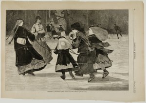 「冬」 - スケートシーン 作： Winslow Homer