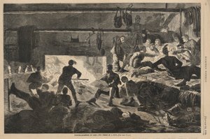 キャンプのウィンタークォーター 作： Winslow Homer