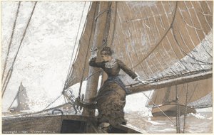 ヨットガール 作： Winslow Homer