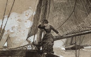 ヨットガール、1880 作： Winslow Homer