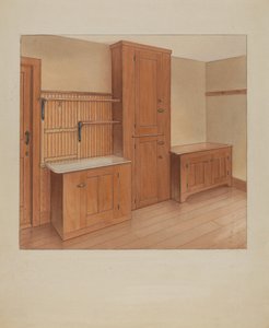 ビルトイン家具、1937年 作： Winslow Rich