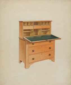 デスク、1937年頃