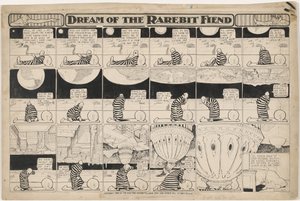 レアビット・フィーンドの夢：ワシントンがやってくる 作： Winsor McCay