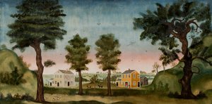 ティモシーラグルズ将軍の家屋、マサチューセッツ州ハードウィック、1770年〜75年 作： Winthrop Chandler