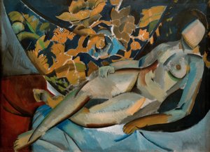 横たわる女性のヌード 作： ウラジミール・F・タトリン
