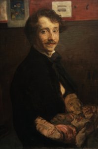仮面をつけた自画像 作： Wojciech Weiss