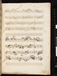 アダージョとフーガ ハ短調 K. 546, Add.28996, f.7r 作： Wolfgang Amadeus Mozart