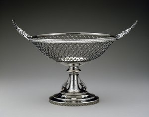 フルーツスタンド、c。 1860-1875（シルバー） 作： Wood and Hughes